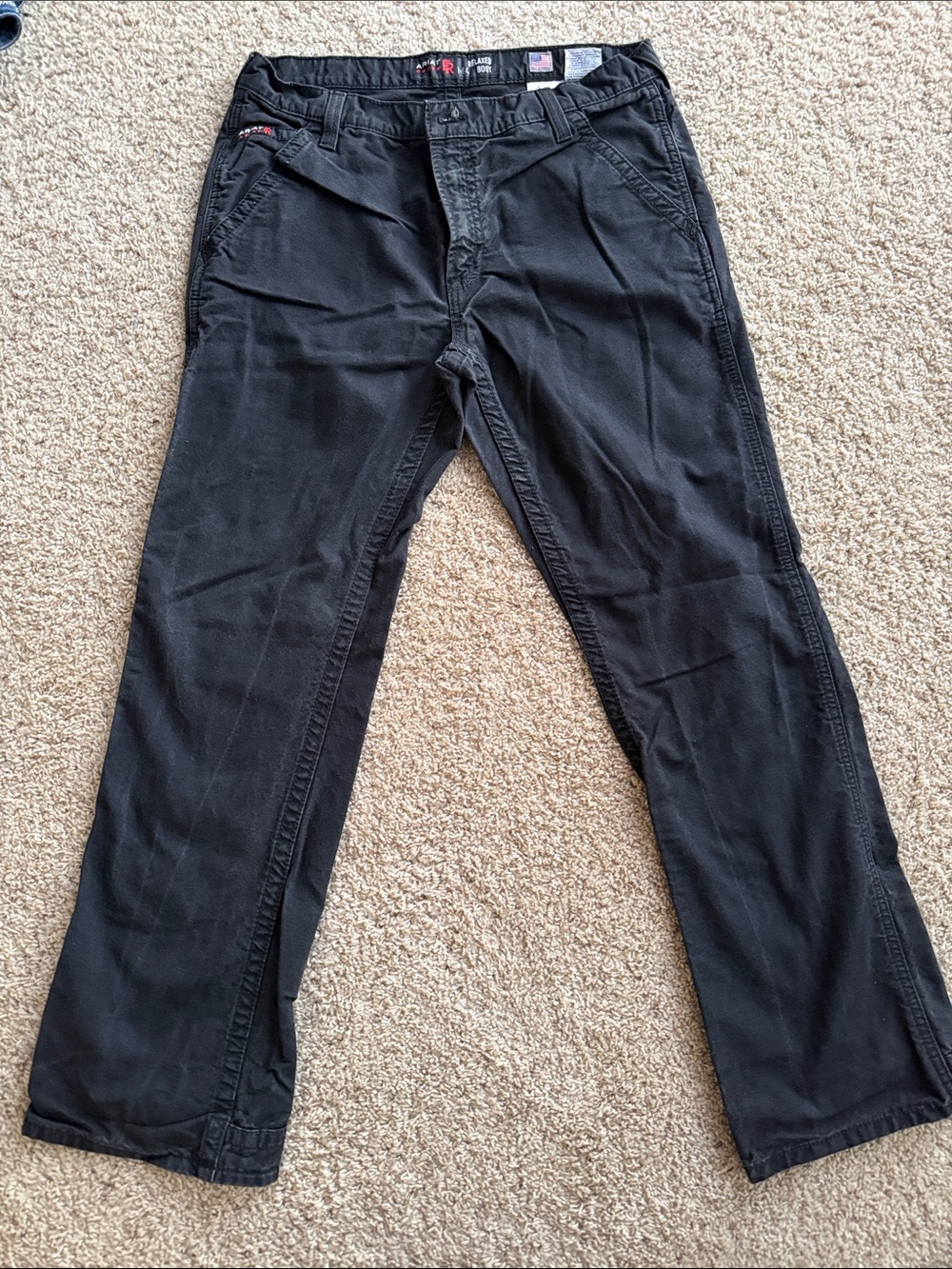 Ariat FR Black Relaxed Bootcut Pants
